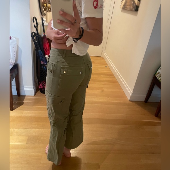 Princess Polly Pants & Jumpsuits Green Princess Polly Cargo Pants